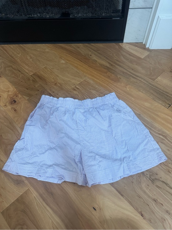 aerie Pants - NWT Aerie Good Day Shorts Purple Gingham
